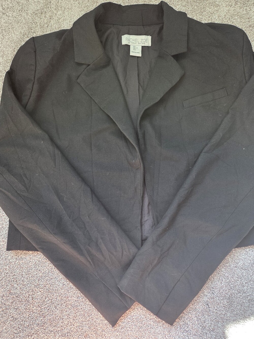 Rachel Zoe Black Classic Notch Lapel Blazer